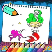Mermaid Coloring Page