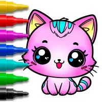 Coloring Cute Cats: Girls Game