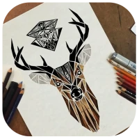 Stag Drawing Ideas