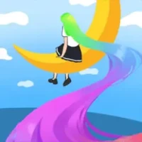 Fashion Long Hair Dancing Race