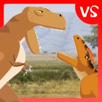 T-Rex Fights Allosaurus