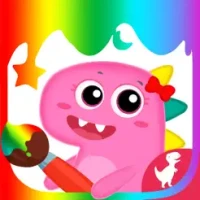 Dino Shop Design &amp; Color Game