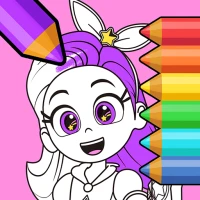 레인보우버블젬 색칠놀이