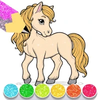 Glitter Horse Coloring