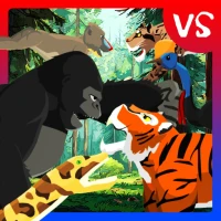 Gorilla Fights Jungle Animals